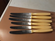 6 COLTELLI DA TAVOLA ARCOS ALBACETE SPAIN QUELLI PIÙ LUNGHI MISURANO 23 CM