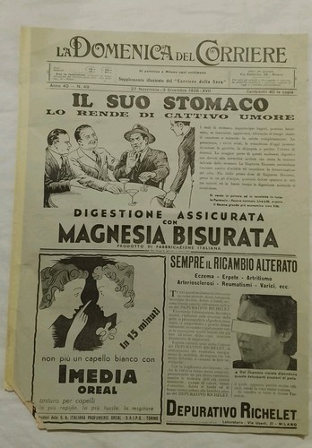 Domenica corriere 1938 cuneo - corriere,