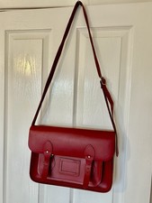 Borsa a tracolla The Cambridge Satchel Company 13 pollici in pelle rossa