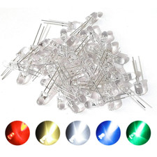 Kit 100 Diodi LED 3mm clear