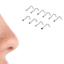 10 ORECCHINI NASO PIERCING