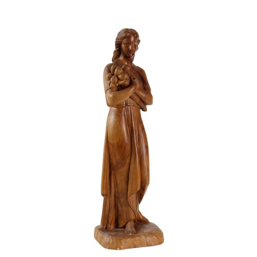 Scultura antica ulivo legno - scultura,