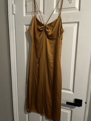 Abito zara midi - raso, setoso