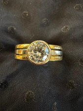 Anello Vintage Anni ‘80 fattura orafa artigianale oro e diamante