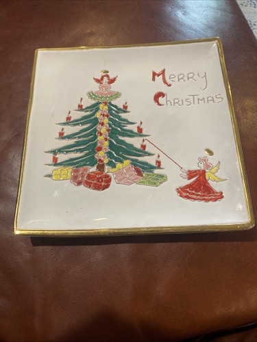 Piatto albero natale - piatto, di