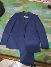 Completo uomo Blue royal , con camicia bianca . Slim fit