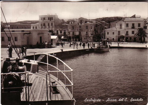 Carloforte viaggiata 1956 - b/n,