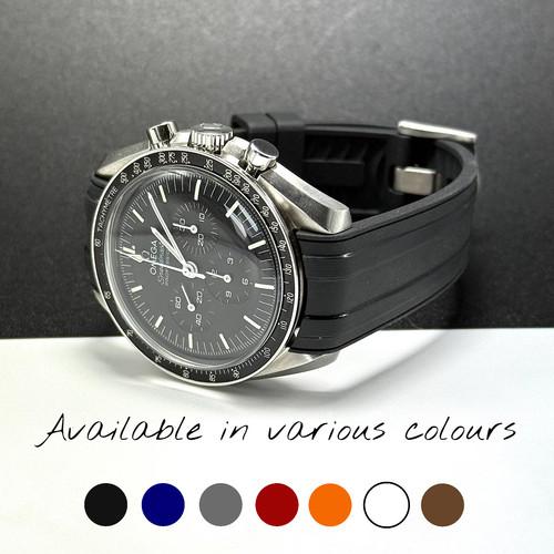 Rubber watch straps - rubber, omega