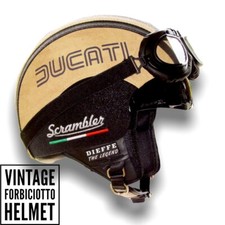 Casco vintage in pelle