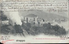 cp515 cartolina un saluto da salerno partendo per napoli treno