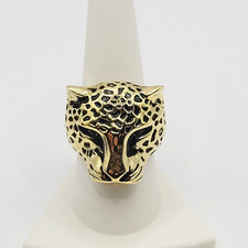 Anello grande SETA leopardo