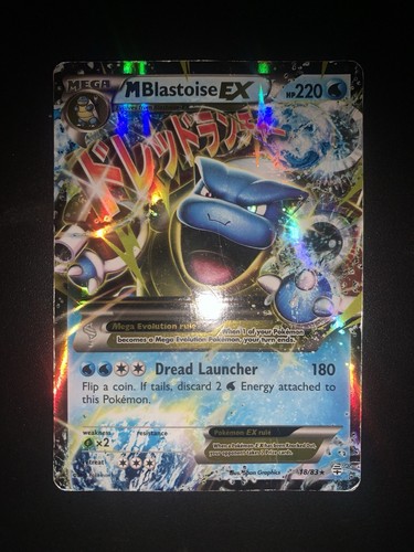 Carta pokémon blastoise ex - pokémon, m