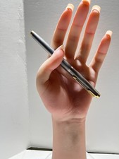 Penna a sfera Parker 75 Cisele argento sterling 925 clip tono oro *FUNZIONANTE