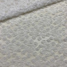 Tessuto Tulle Ricamato 3D