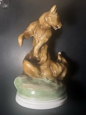 Scultura Orsi In Lotta In