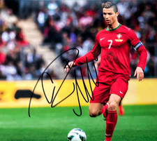 Autografo autentico firmato Cristiano Ronaldo 8x10" (CALCIO: Portogallo) con certificato di autenticità
