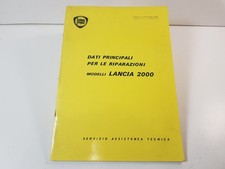 Manuale officina Lancia 2000 e