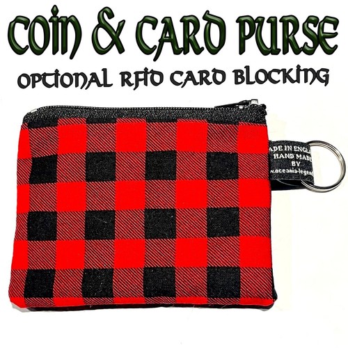 Gingam moneta card borsetta - gingam, moneta/card
