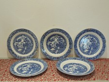 5 Antichi piatti in terraglia SC Richard