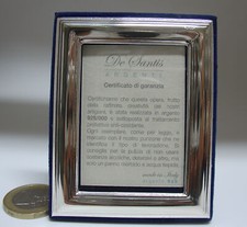 PORTAFOTO ARGENTO CORNICE BOMBONIERA COMUNIONE BOMBONIERE BATTESIMO CORNICETTE