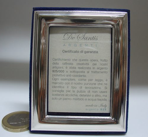 Portafoto argento cornice - portafoto,