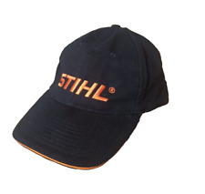 Cappello berretto visiera Stihl uomo tipo baseball regolabile nero 100% cotone