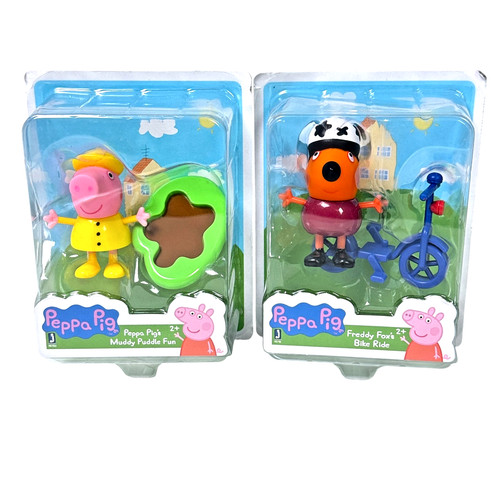 Peppa pig muddy puddle freddy - peppa,