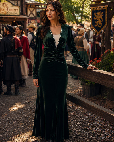 Maxi abito shein verde - maxi,