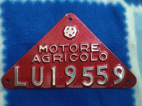 Targa motore agricolo - u.m.a.,