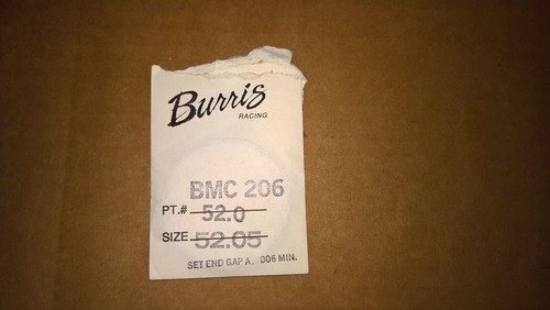 Anello pistone motore burris - anello,