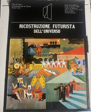 poster originale, Depero, "ricostruzione futurista dell'universo"