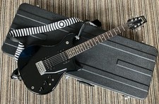 1984 MIJ Westone Japan Thunder I HH, nero lucido + custodia rigida ABS + cinturino Levy’s