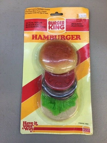 Hamburger giocattolo vintage