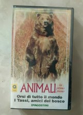 PIERO ANGELA presenta ANIMALI in primo piano: ORSI - TASSI - DE AGOSTINI - VHS