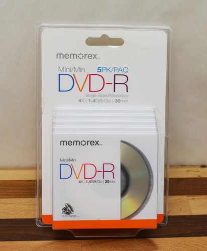 Memorex mini dvd confezione - mini, dvd-r