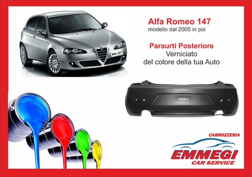 Paraurti posteriore verniciato - posteriore,