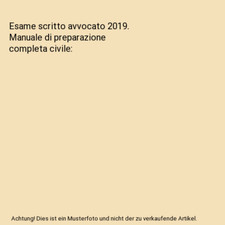 Esame scritto avvocato 2019