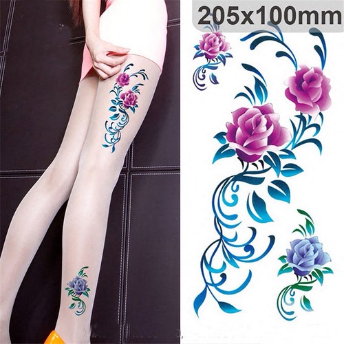 Tatuaggio temporaneo fiori set - tatuaggio,