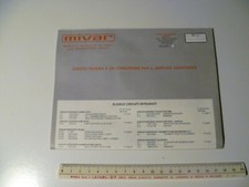 TV MIVAR SCHEMA ELETTRICO TV COLOR MONO 4 ORIGINALE BUONO STATO DI CONSERVAZIONE