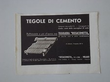 advertising Pubblicità 1942 TEGOLE DI CEMENTO ROSACOMETTA