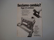 advertising Pubblicità 1971 MACCHINA PER CUCIRE SINGER 700 ELETTRICA