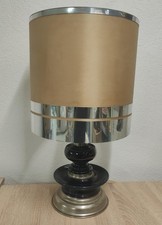 splendida grossa Lampada anni 60 da tavolo alluminio space Age design elegant 