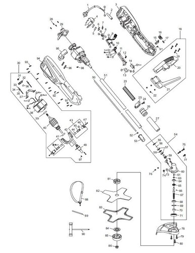 Makita ricambi per tagliaerba - makita,