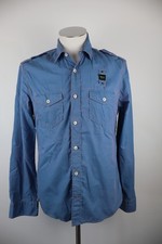 BLAUER CAMICIA MANICHE LUNGHE