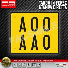 TARGA TARGHINO 50cc Moto
