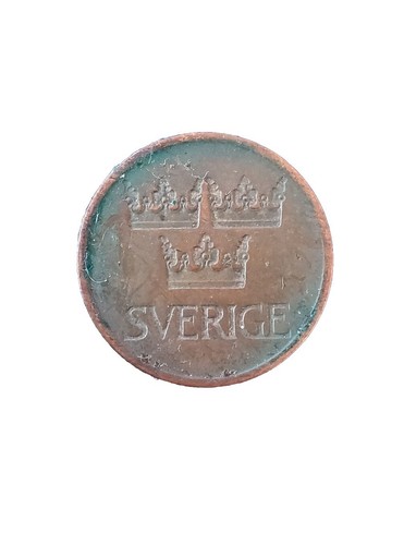 Moneta vintage 1972 svezia - moneta,