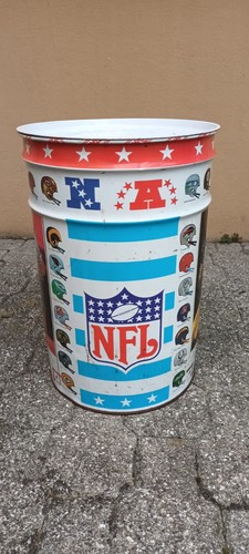 Contenitore bidone latta nfl