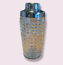 ? 1960 Shaker cocktail vintage cristallo acciaio design agitatore Drink