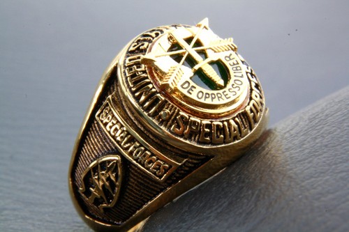 Anello uomo militare placca - da,