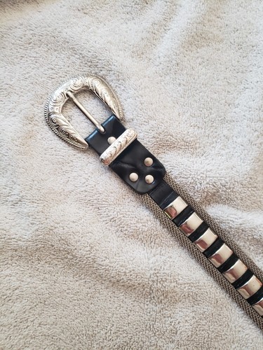 Cintura grunge pelle rete - pelle,,